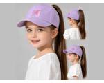 کلاه دم اسبی دخترونه طرح پروانه(9791)