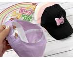 کلاه دم اسبی دخترونه طرح پروانه(9791)