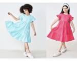 پیراهن چین چینی گلدوزی دخترونه(9688)