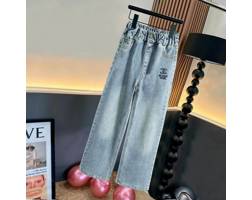 شلوار جین نگینی شنل دخترونه(9716)