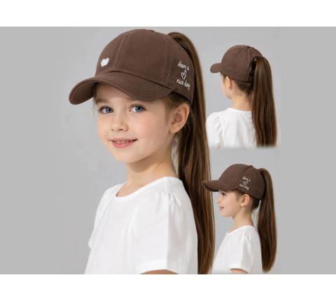 کلاه دم اسبی دخترونه طرح لاو(9790)