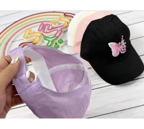 کلاه دم اسبی دخترونه طرح پروانه(9791)