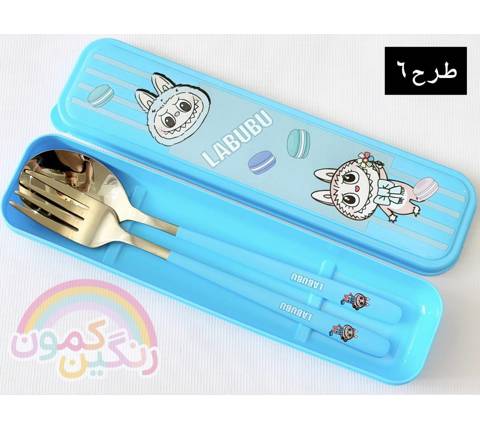 ست قاشق چنگال استیل دیزنی کودک(9636)