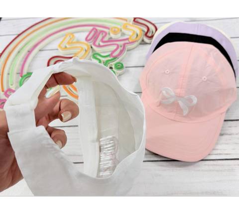 کلاه دم اسبی دخترونه طرح پاپیون(9792)