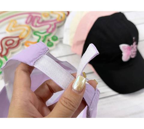 کلاه دم اسبی دخترونه طرح پروانه(9791)